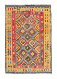 Alfombra Kelim - Oriental - 208 x 152 cm - amarillo