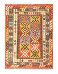 Alfombra Kelim - Oriental - 205 x 150 cm - naranja