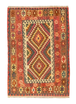 Alfombra Kelim - Oriental - 203 x 148 cm - naranja
