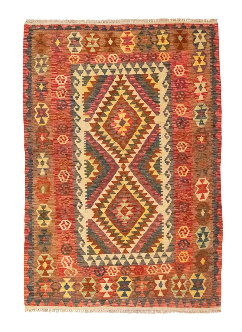Alfombra Kelim - Oriental - 203 x 148 cm - naranja