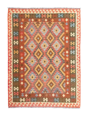 Alfombra Kelim - Oriental - 217 x 160 cm - naranja