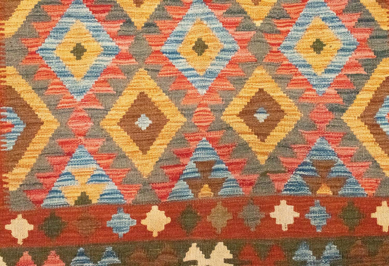 Alfombra Kelim - Oriental - 217 x 160 cm - naranja
