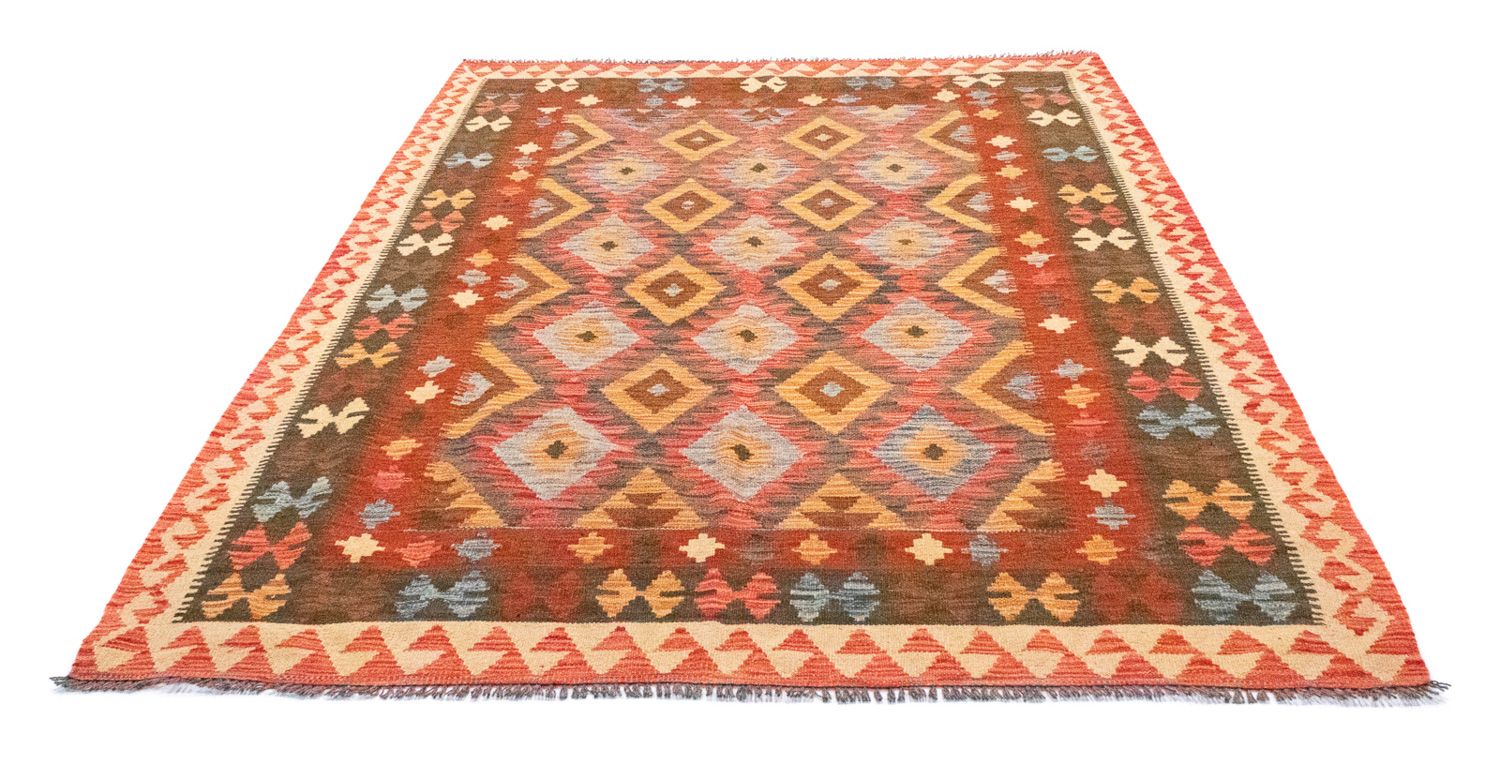 Alfombra Kelim - Oriental - 217 x 160 cm - naranja