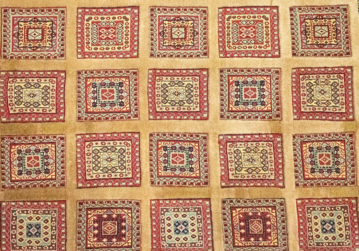 Alfombra persa - Nómada - 224 x 162 cm - oro