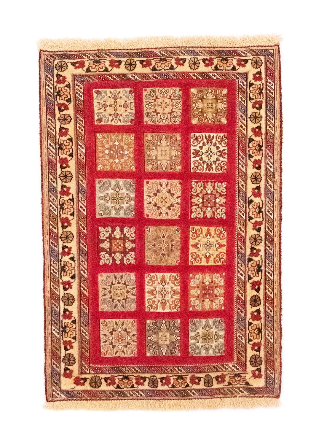 Alfombra persa - Nómada - 121 x 81 cm - rojo