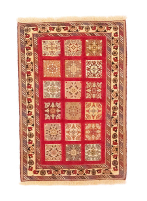 Alfombra persa - Nómada - 121 x 81 cm - rojo