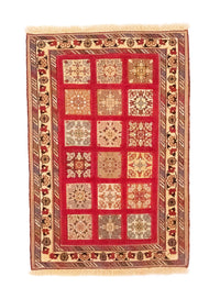 Alfombra persa - Nómada - 121 x 81 cm - rojo