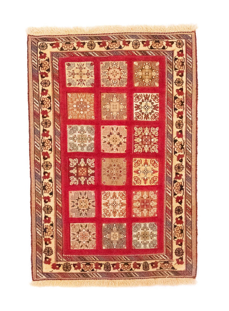 Alfombra persa - Nómada - 121 x 81 cm - rojo