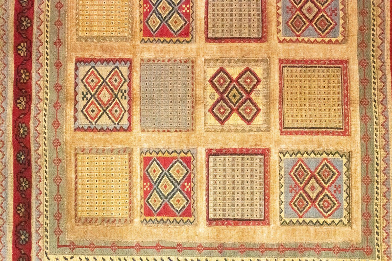 Alfombra persa - Nómada cuadrado  - 102 x 96 cm - rojo