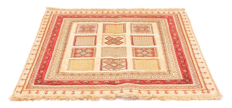 Alfombra persa - Nómada cuadrado  - 102 x 96 cm - rojo