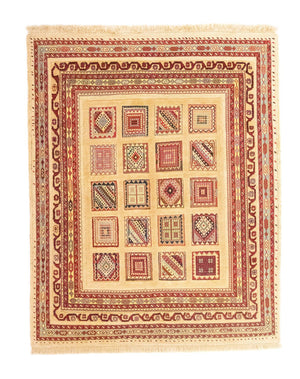 Alfombra persa - Nómada - 149 x 121 cm - rojo