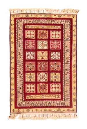 Alfombra persa - Nómada - 148 x 105 cm - rojo