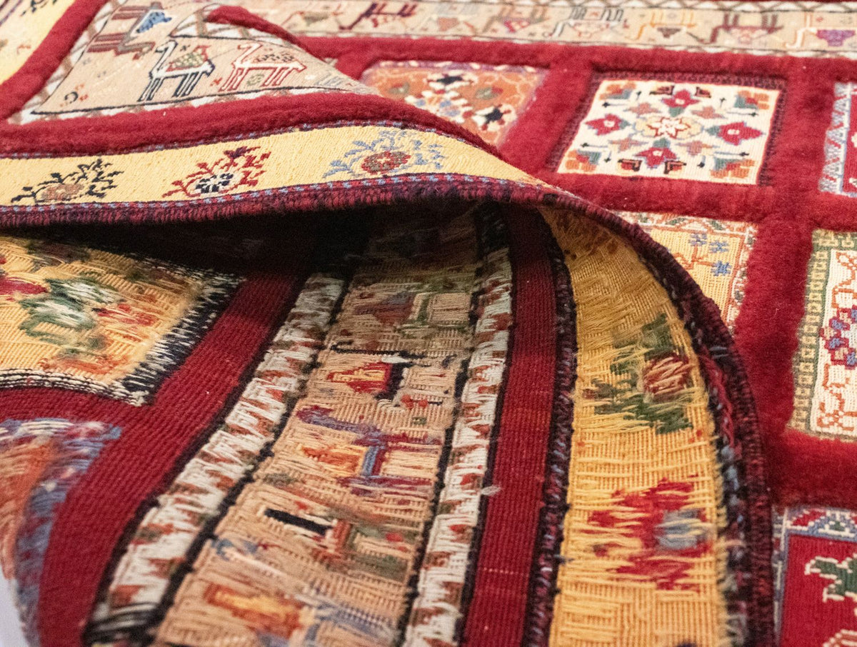 Alfombra persa - Nómada - 148 x 105 cm - rojo