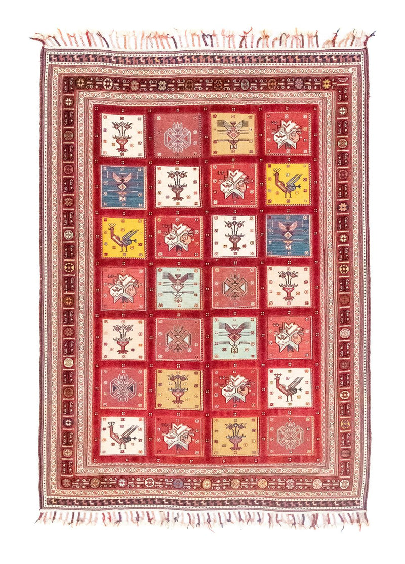 Alfombra persa - Nómada - 170 x 120 cm - rojo