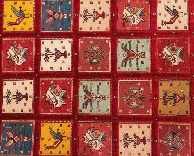 Alfombra persa - Nómada - 170 x 120 cm - rojo