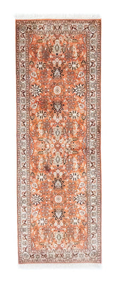 Alfombra de pasillo Alfombra de seda - Seda de Cachemira - 177 x 61 cm - naranja