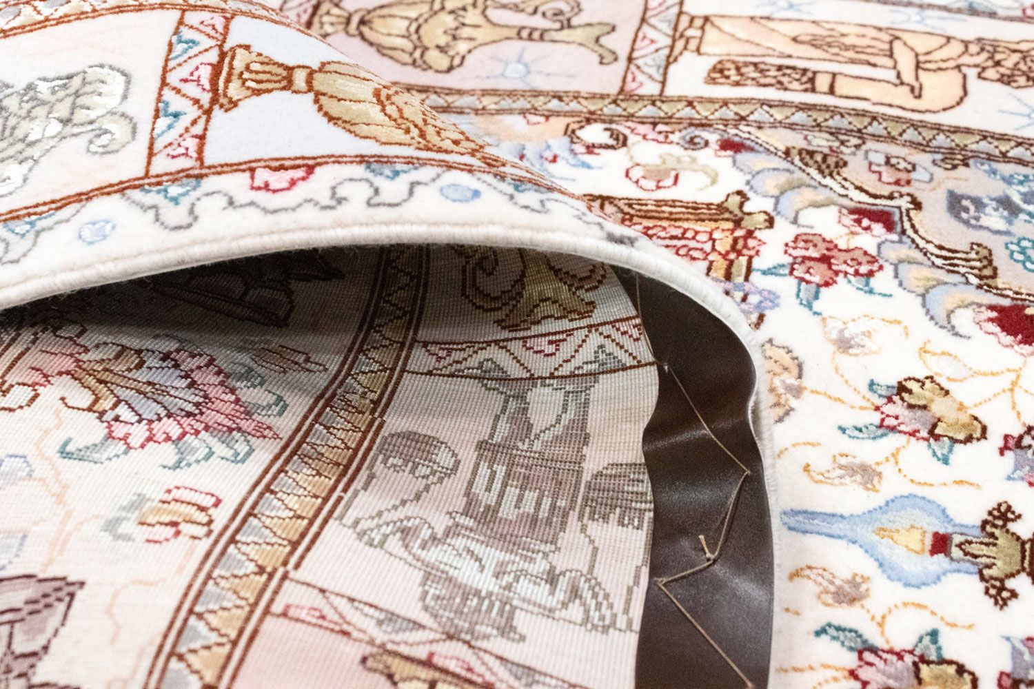 Alfombra Persa - Tabriz - Real - 134 x 75 cm - beige
