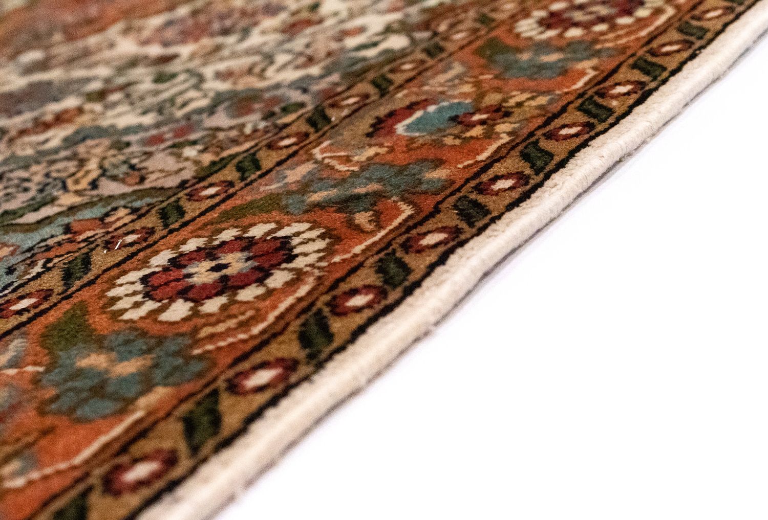 Alfombra de seda - Seda de Cachemira - 120 x 80 cm - beige