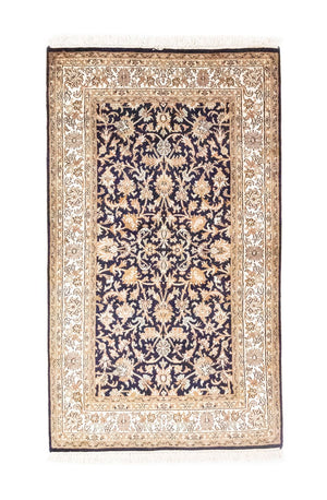 Alfombra de seda - Seda de Cachemira - 127 x 74 cm - azul