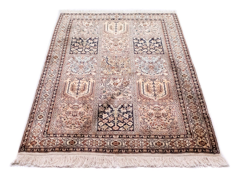 Alfombra de seda - Seda de Cachemira - 135 x 78 cm - multicolor