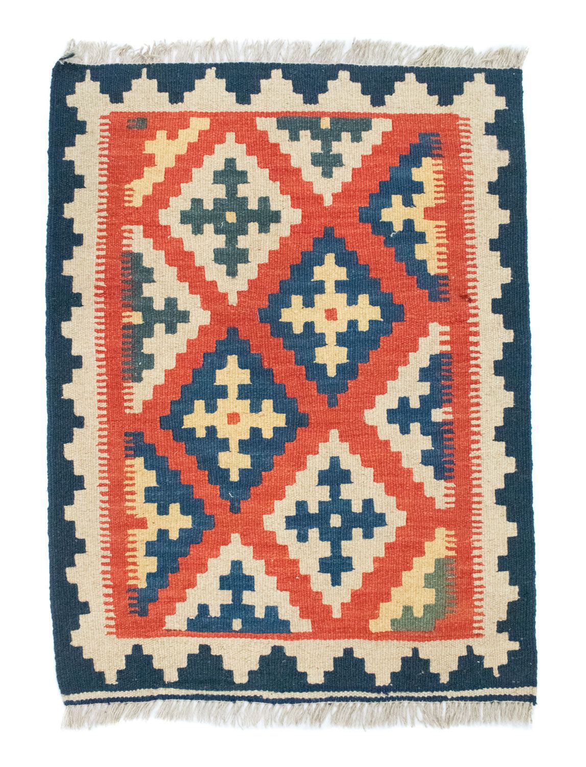 Alfombra Kelim - Oriental - 87 x 64 cm - naranja