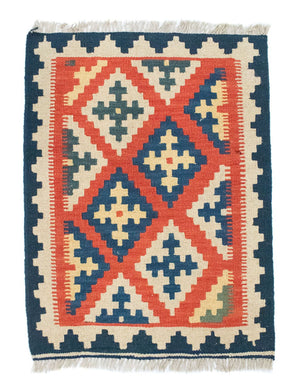 Alfombra Kelim - Oriental - 87 x 64 cm - naranja