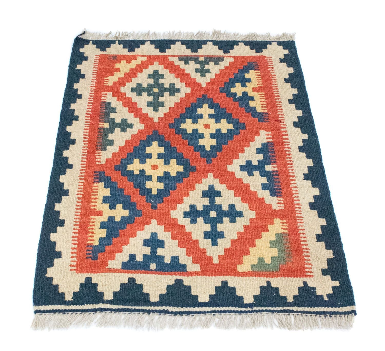 Alfombra Kelim - Oriental - 87 x 64 cm - naranja