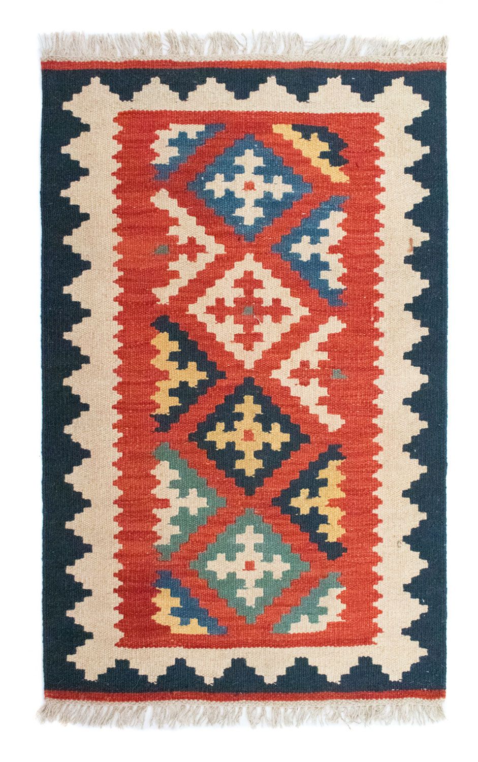 Alfombra Kelim - Oriental - 97 x 60 cm - naranja
