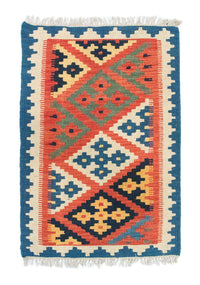 Alfombra Kelim - Oriental - 95 x 64 cm - naranja
