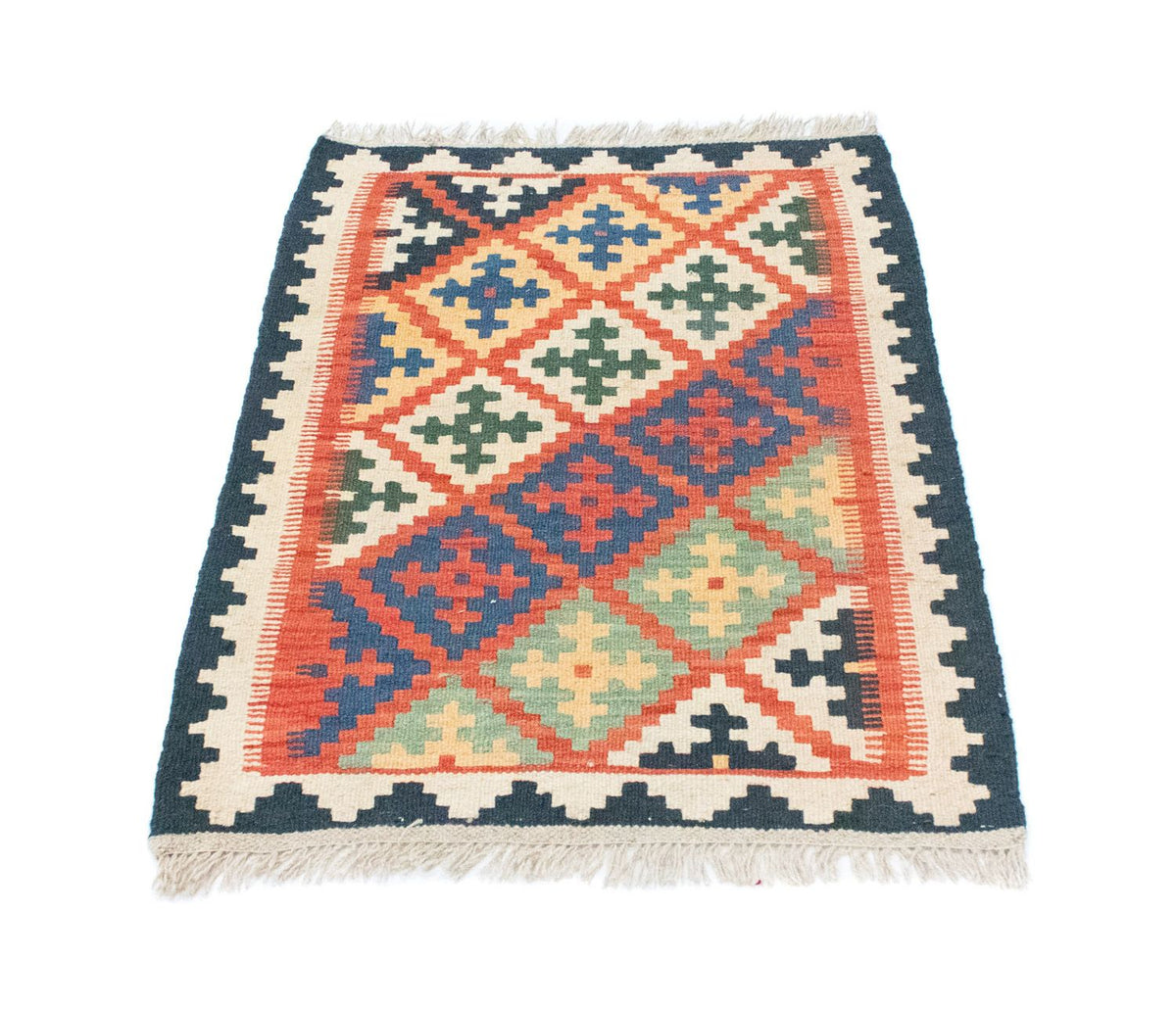 Alfombra Kelim - Oriental - 92 x 65 cm - naranja