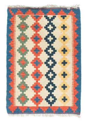 Alfombra Kelim - Oriental - 90 x 60 cm - beige