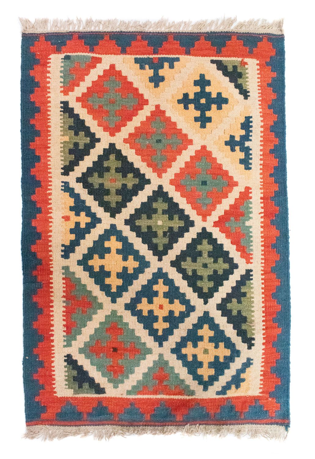 Alfombra Kelim - Oriental - 90 x 63 cm - naranja