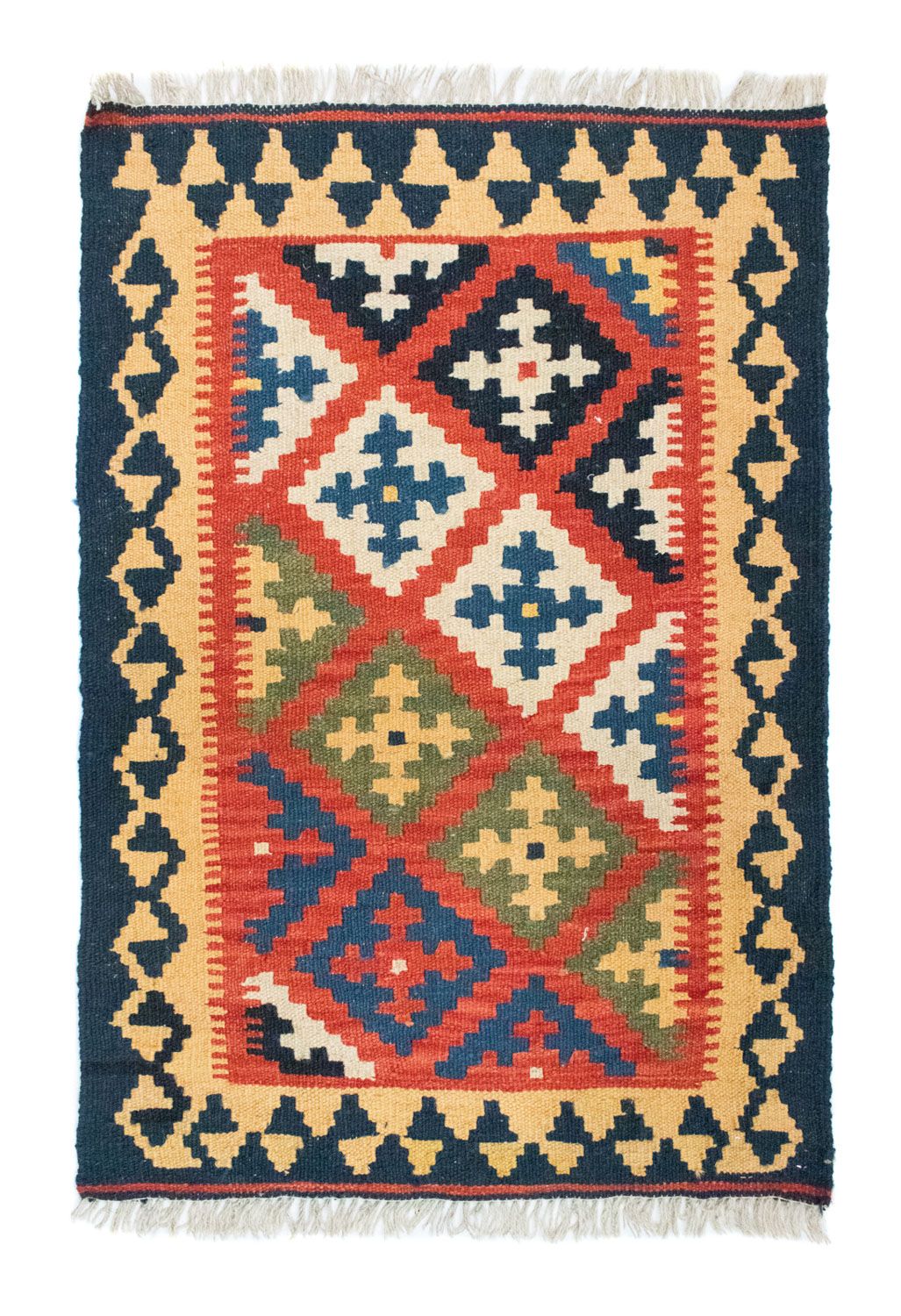 Alfombra Kelim - Oriental - 90 x 62 cm - naranja
