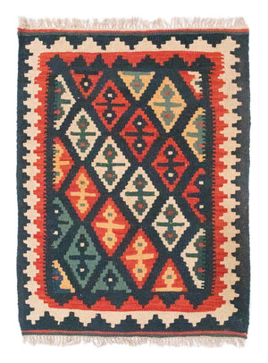 Alfombra Kelim - Oriental - 95 x 70 cm - multicolor