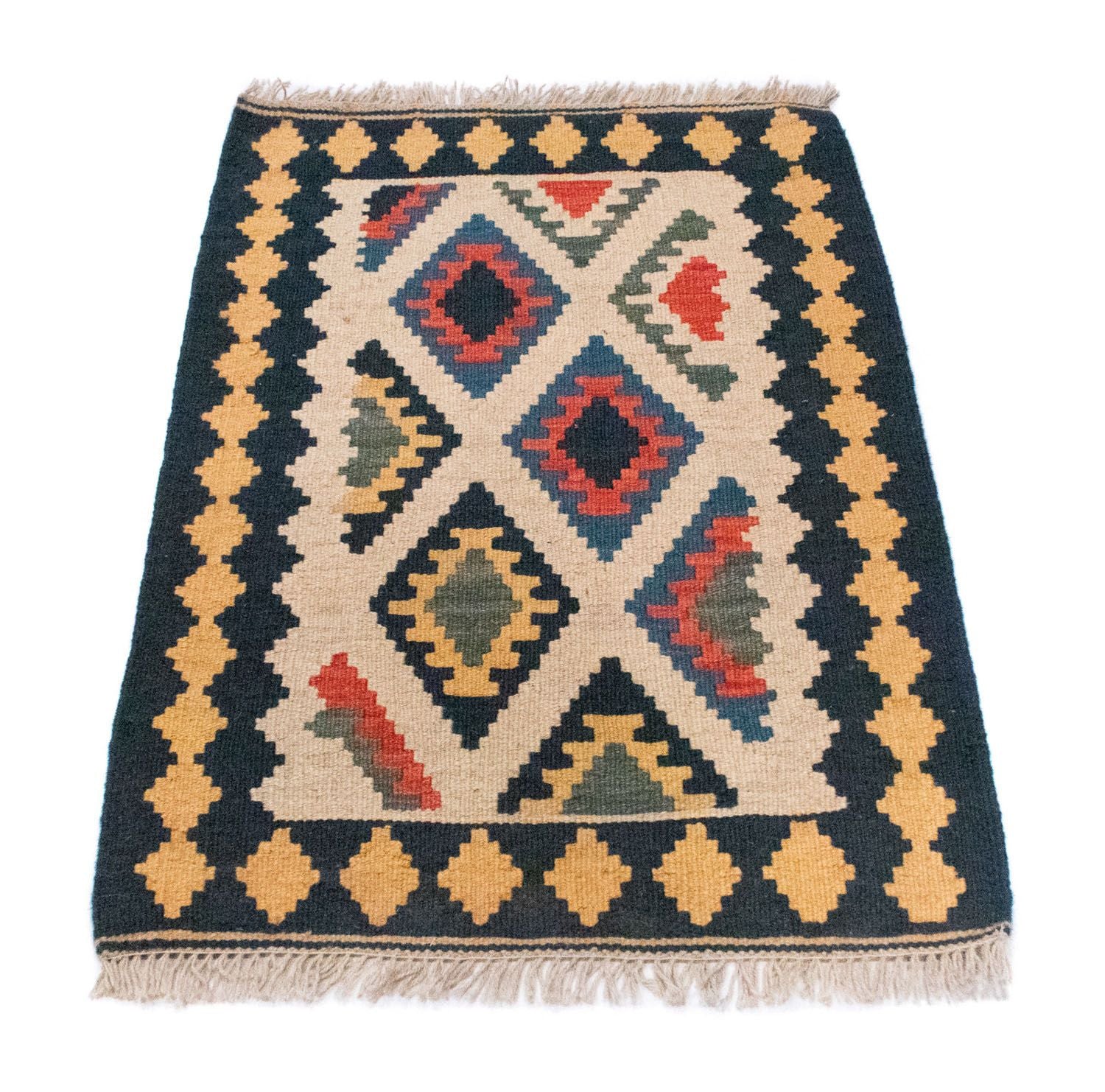 Alfombra Kelim - Oriental - 97 x 66 cm - beige
