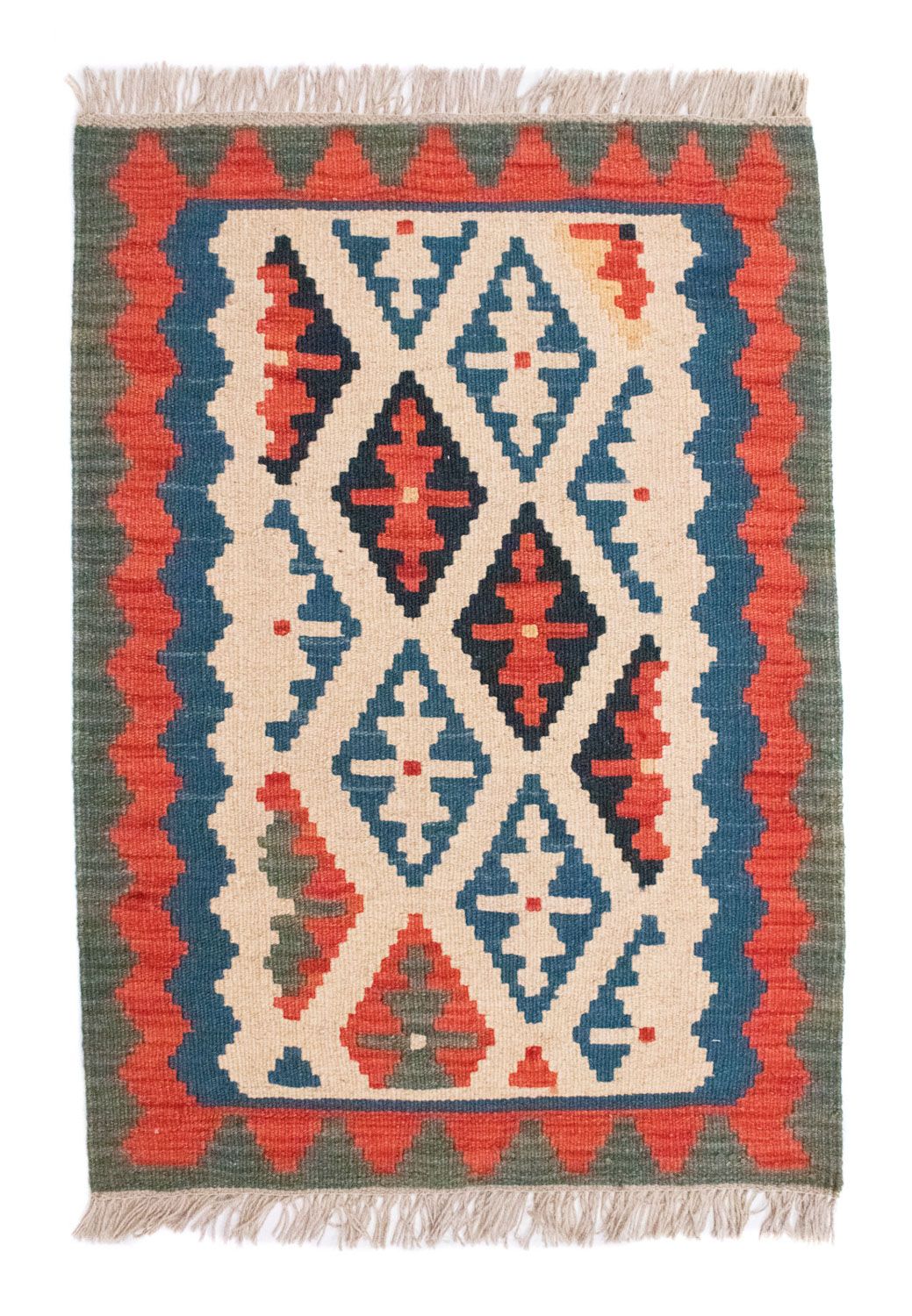 Alfombra Kelim - Oriental - 90 x 65 cm - beige