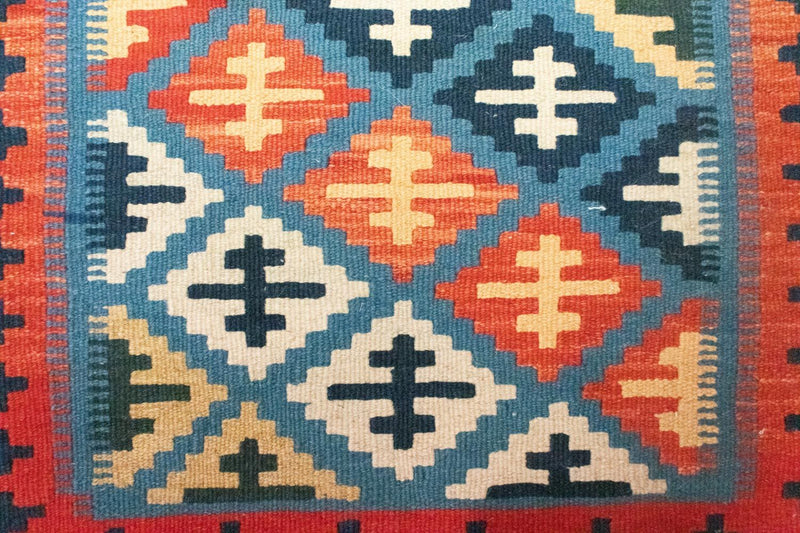 Alfombra Kelim - Oriental - 92 x 65 cm - azul