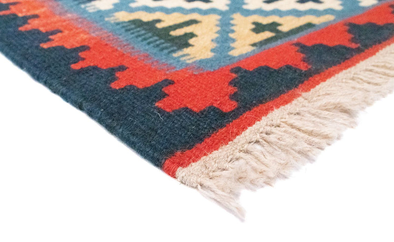Alfombra Kelim - Oriental - 92 x 65 cm - azul