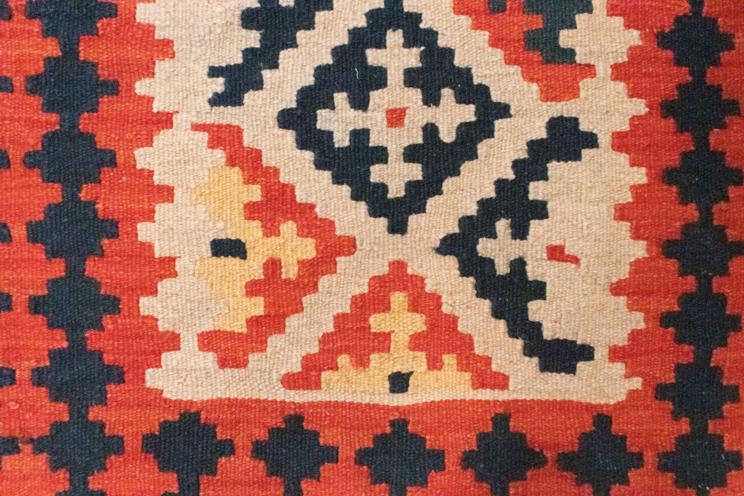Alfombra Kelim - Oriental - 96 x 64 cm - naranja