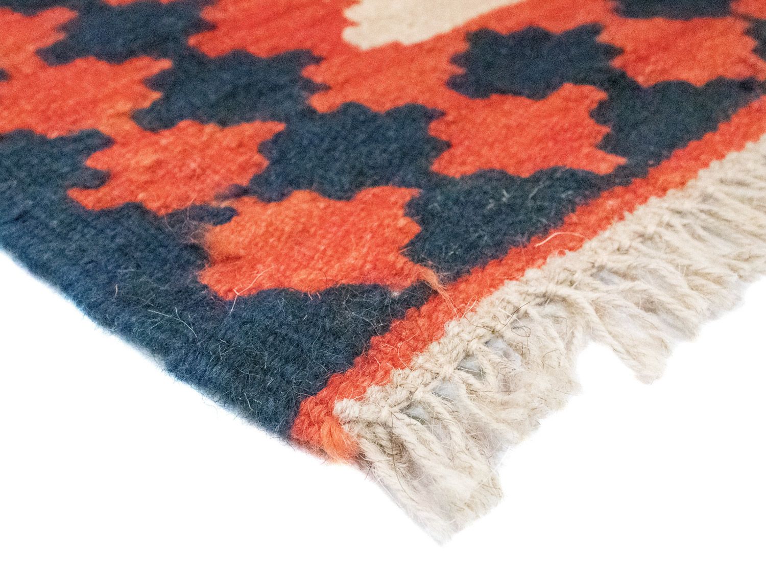Alfombra Kelim - Oriental - 96 x 64 cm - naranja