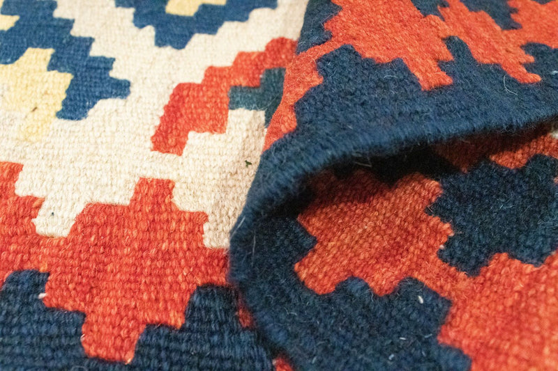 Alfombra Kelim - Oriental - 96 x 64 cm - naranja