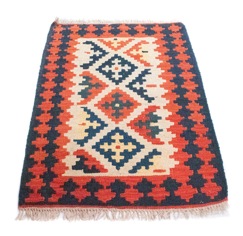 Alfombra Kelim - Oriental - 96 x 64 cm - naranja