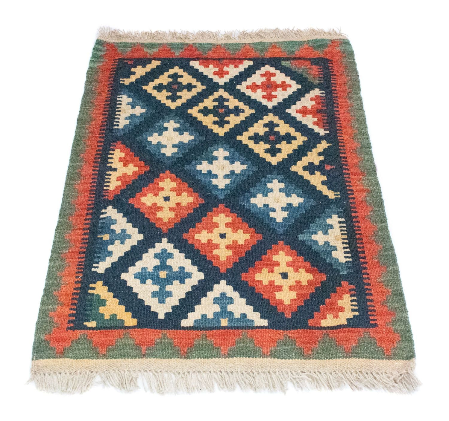 Alfombra Kelim - Oriental - 95 x 65 cm - azul