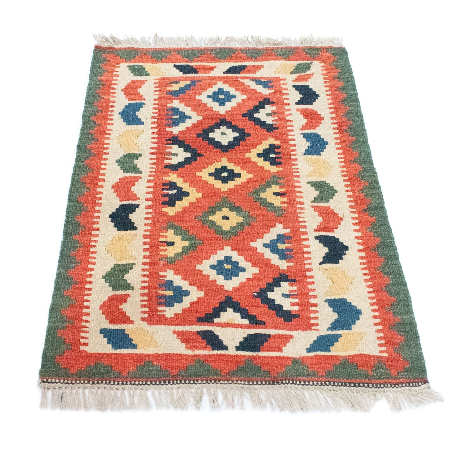 Alfombra Kelim - Oriental - 95 x 65 cm - naranja
