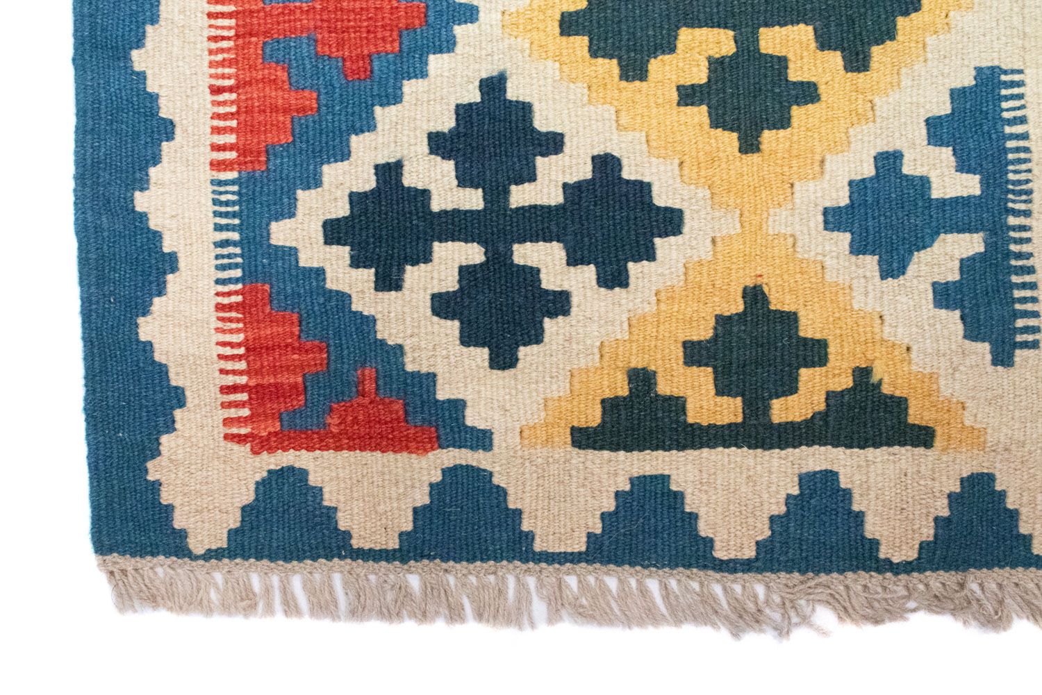 Alfombra Kelim - Oriental - 86 x 61 cm - azul