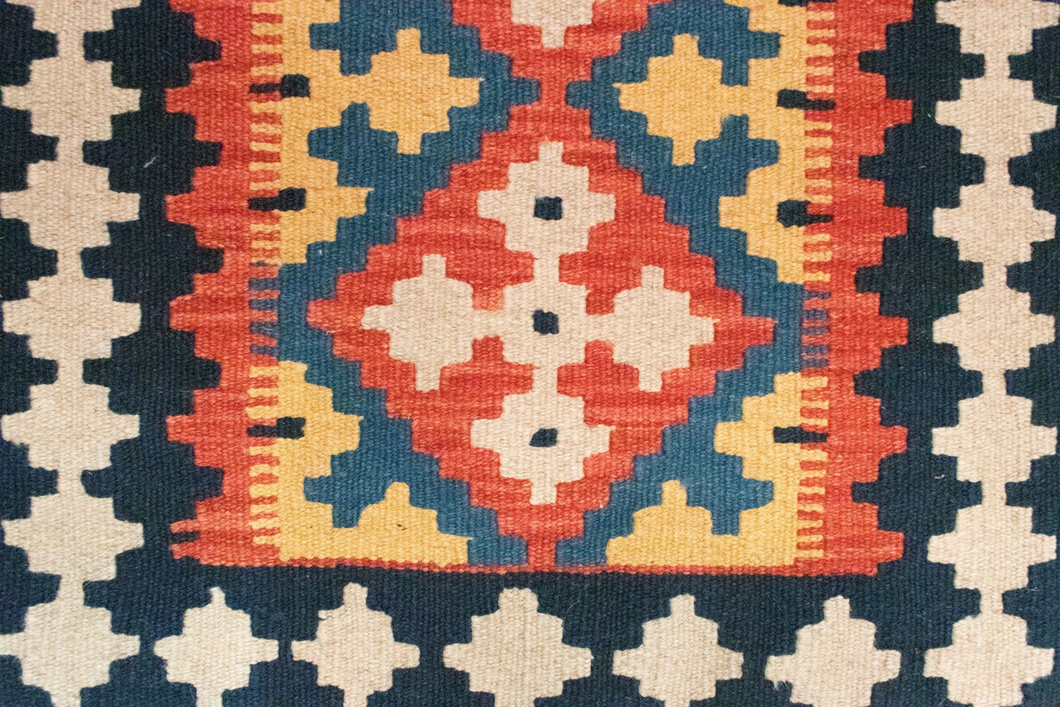 Alfombra Kelim - Oriental - 89 x 60 cm - azul