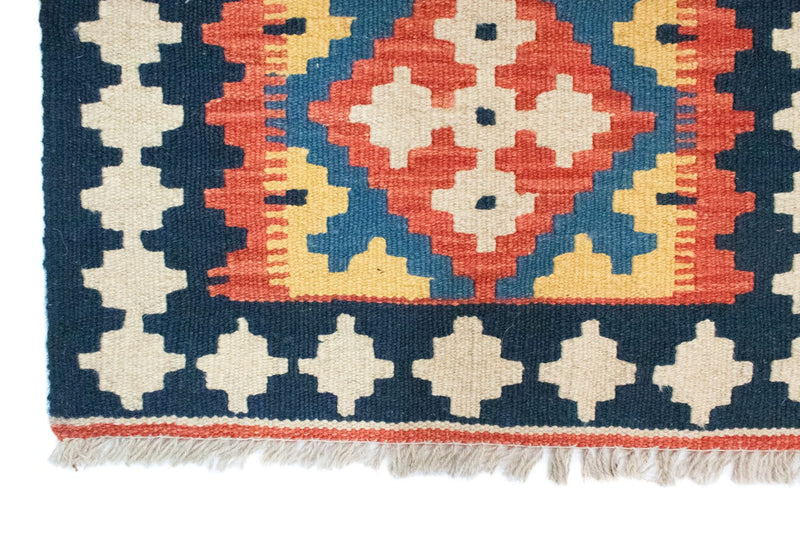 Alfombra Kelim - Oriental - 89 x 60 cm - azul