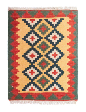 Alfombra Kelim - Oriental - 83 x 62 cm - amarillo