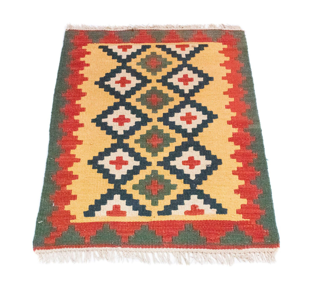 Alfombra Kelim - Oriental - 83 x 62 cm - amarillo