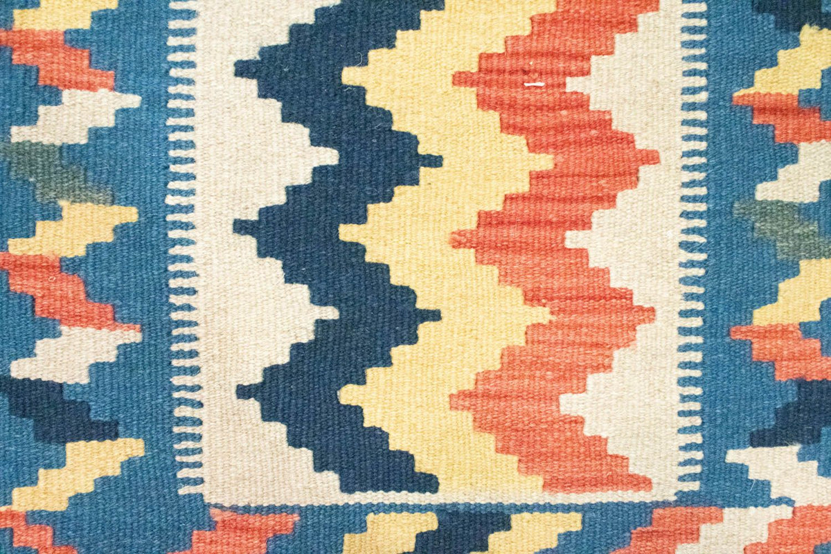 Alfombra Kelim - Oriental - 91 x 61 cm - azul